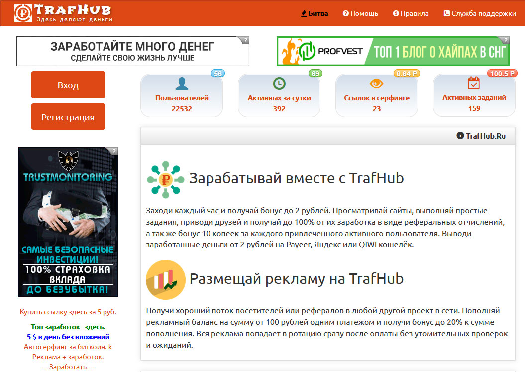 Обзор trafhub.ru